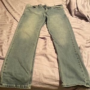 Calvin Klein light blue slim straight denim jeans. 33x30.